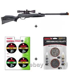 Gamo Whisper Fusion Mach 1 Air Rifle. 22 Cal with 2 Combo Packs Of Pellets