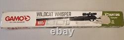 Gamo Wildcat Whisper Air Rifle/Scope. 22 Caliber 1000 FPS, Black 611006785554