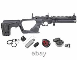 HATSAN Jet I Black. 25 cal PCP Air Pistol Converts to Air Rifle with Pellets