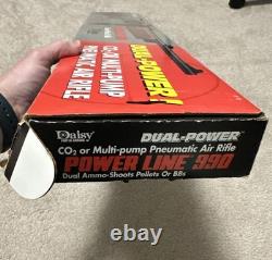HTF with Box Daisy Powerline 990.177 Pellet BB Pump/CO2 Dual Power Air Rifle READ