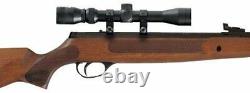 Hatsan 1000x Spring Striker. 25 3-9x32 Wood/synth Air Rifle Truglo Fiber Optics