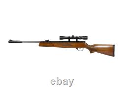 Hatsan 95 Spring Piston. 22 Cal Air Rifle Combo with Scope 1000 FPS Walnut Stock