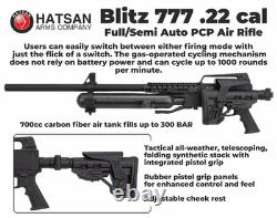 Hatsan Blitz 777.22 Cal 1120 FPS 41 FPE PCP Air Rifle HGBlitz722