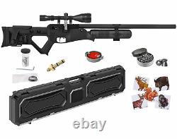 Hatsan Blitz PCP. 22 Cal Air Rifle with Scope & Targets & Pellets & Case Bundle