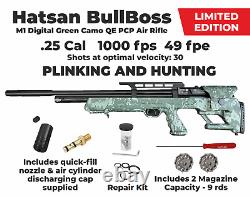 Hatsan BullBoss QE Limited Edition. 25 Cal 1000 FPS Side Lever PCP Air Rifle