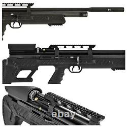 Hatsan Bullboss Air Rifle. 25 Pcp 1100 Fps Black/synthetic With 2 Mags