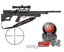 Hatsan Bullboss Air Rifle PCP + Optima 3-9x40 Riflescope & Pellets 177, 22, 25