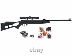 Hatsan Edge Spring Combo Break Barrel Air Rifle with Targets and Pellets Bundle