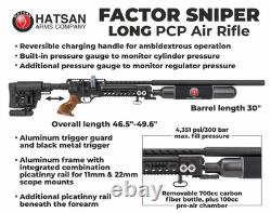 Hatsan Factor Sniper Long. 22 Cal PCP Side-Lever Air Rifle HGFactorSniper-L2