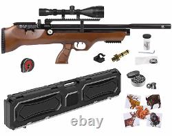 Hatsan FlashPupQE. 22 Cal Air Rifle with Scope & Case & Targets & Pellets Bundle