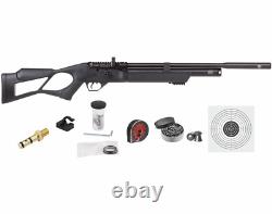 Hatsan Flash QE. 25 Cal PCP Bolt Action Air Rifle with Targets and Pellets Bundle