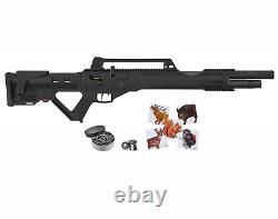 Hatsan Invader Auto. 25 Cal PCP Air Rifle with Targets and Pellets Bundle