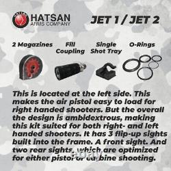 Hatsan Jet II. 22 Caliber Air Rifle PCP Air Pistol Combo with 250 Pellets Bundle