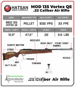 Hatsan MOD 135 Vortex QE QuietEnergy. 22 Caliber Air Rifle