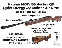 Hatsan MOD 135 Vortex QE QuietEnergy. 22 Caliber Air Rifle