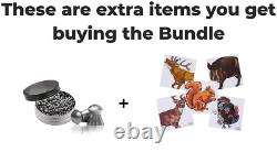 Hatsan Mod 125 Spring Combo Air Rifle with Paper Targets and Pellets Bundle