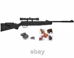 Hatsan Mod 87 Vortex QE. 25 Cal Air Rifle with Targets and Pellets Bundle