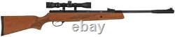 Hatsan Mod 95 Vortex. 25 Caliber Wood Stock Break Barrel Air Rifle with Scope