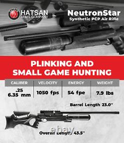 Hatsan NeutronStar Synthetic. 25 Caliber QE PCP Side Lever Pellet Air Rifle