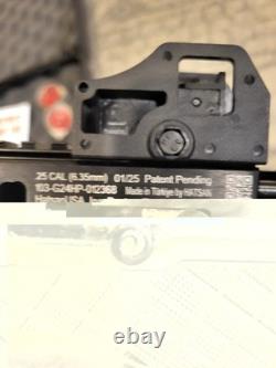 Hatsan Sortie Tact Semi-Auto PCP Air Pistol, Synthetic. 25 Cal