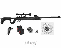 Hatsan SpeedFire Magnum 1250.177 Cal Black QE Air Rifle with Targets and Pellets