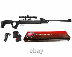 Hatsan SpeedFire Magnum 1250.177 Cal Black QE Air Rifle with Targets and Pellets