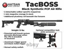 Hatsan TacBoss. 25 Cal QE 905 FPS PCP Side-Lever Air Rifle with Scope and Pellets