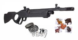 Hatsan Vectis. 25 Cal Air Rifle with Pack of Pellets and Paper Targets Bundle