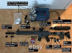 Mint Sig Sauer Virtus MCX Air Rifle + Compressor + Tons of Accessories