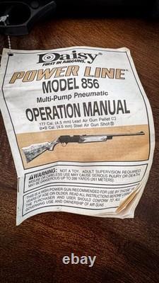 NOS Daisy Powerline 856 Air Rifle Late 1980s. 177 Pellet / BB Tasco Scope
