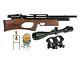 Puncher Breaker Silent Walnut Sidelever Pcp Air Rifle Kit 0.22 Cal Wood Stock