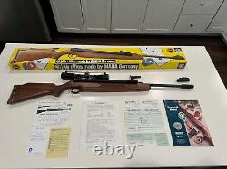 RWS Diana Model 52.177 Cal Side Lever Air Rifle with Box and RWS Model 400 Scope
