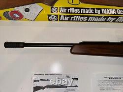 RWS Diana Model 52.177 Cal Side Lever Air Rifle with Box and RWS Model 400 Scope