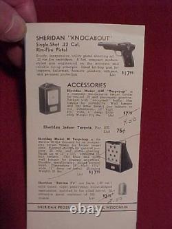 Rare Collector's Grade Sheridan 5mm. 20 Cal Blue Streak Air Rifle Estate Item