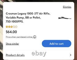 Ruger Air Hawk Elite 11 + Crossman Legacy 1000.177 Air Rifle