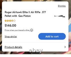 Ruger Air Hawk Elite 11 + Crossman Legacy 1000.177 Air Rifle
