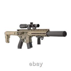 SIG SAUER MCX. 177 CAL CO2 AIR RIFLE With SCOPE PELLETS BUNDLE FLAT DARK EARTH