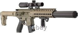 SIG SAUER MCX. 177 Caliber Co2 Powered 30 Rounds Air Rifle with Scope