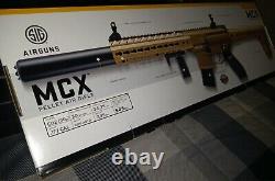 SIG SAUER. MCX. Flat Dark Earth. 177 Cal CO2 Air Gun Assault Rifle (. BUNDLE.)