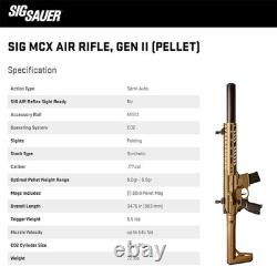 SIG SAUER MCX Gen 2.177 Cal 90gr CO2 30rd M-LOK FDE Air Rifle