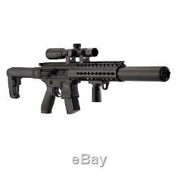 SIG Sauer MCX. 177 Cal Air Rifle with Scope, CO2 90 Grams 500 Lead Pellets Bundle