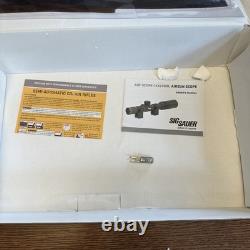 SIG Sauer MCX ASP. 177 Cal CO2 Pellet Rifle FDE Gen 1 Scope Box Manuals