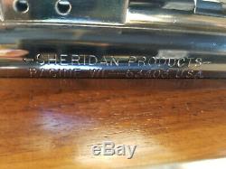 Sheridan F9 Series Air Rifle Silver Streak Co2 Nickel Racine Very Rare Mint