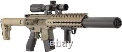 Sig Sauer MCX. 177 Cal 88g CO2 Pellet Rifle FDE Air Gun with Scope 545 FPS