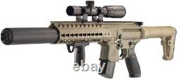 Sig Sauer MCX. 177 Cal 88g CO2 Pellet Rifle FDE Air Gun with Scope 545 FPS