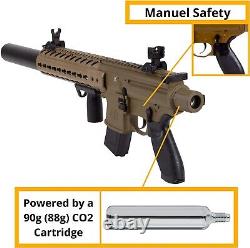 Sig Sauer MCX. 177 Cal 88g CO2 Pellet Rifle FDE Air Gun with Scope 545 FPS