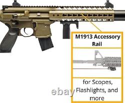 Sig Sauer MCX. 177 Cal 88g CO2 Pellet Rifle FDE Air Gun with Scope 545 FPS