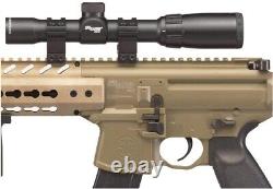 Sig Sauer MCX. 177 Cal 88g CO2 Pellet Rifle FDE Air Gun with Scope 545 FPS