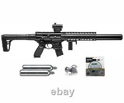 Sig Sauer MCX. 177 Cal Air Rifle Black with Red Dot & 2x CO2 & 500x Pellets Bundle