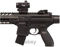 Sig Sauer MCX. 177 Cal Air Rifle Black with Red Dot & 2x CO2 & 500x Pellets Bundle